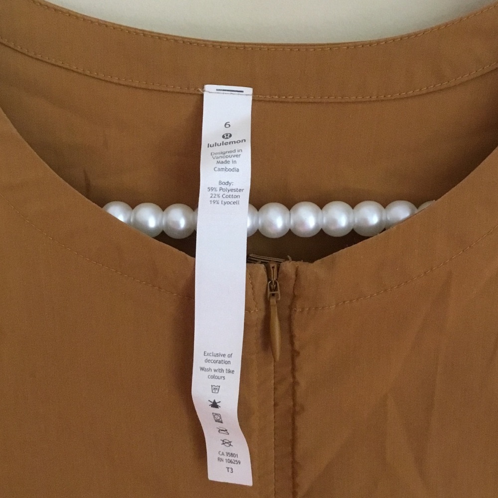Lululemon Against Convention 1/4 Zip Long Sleeve Shirt Spiced Bronze - Picture 7 of 11